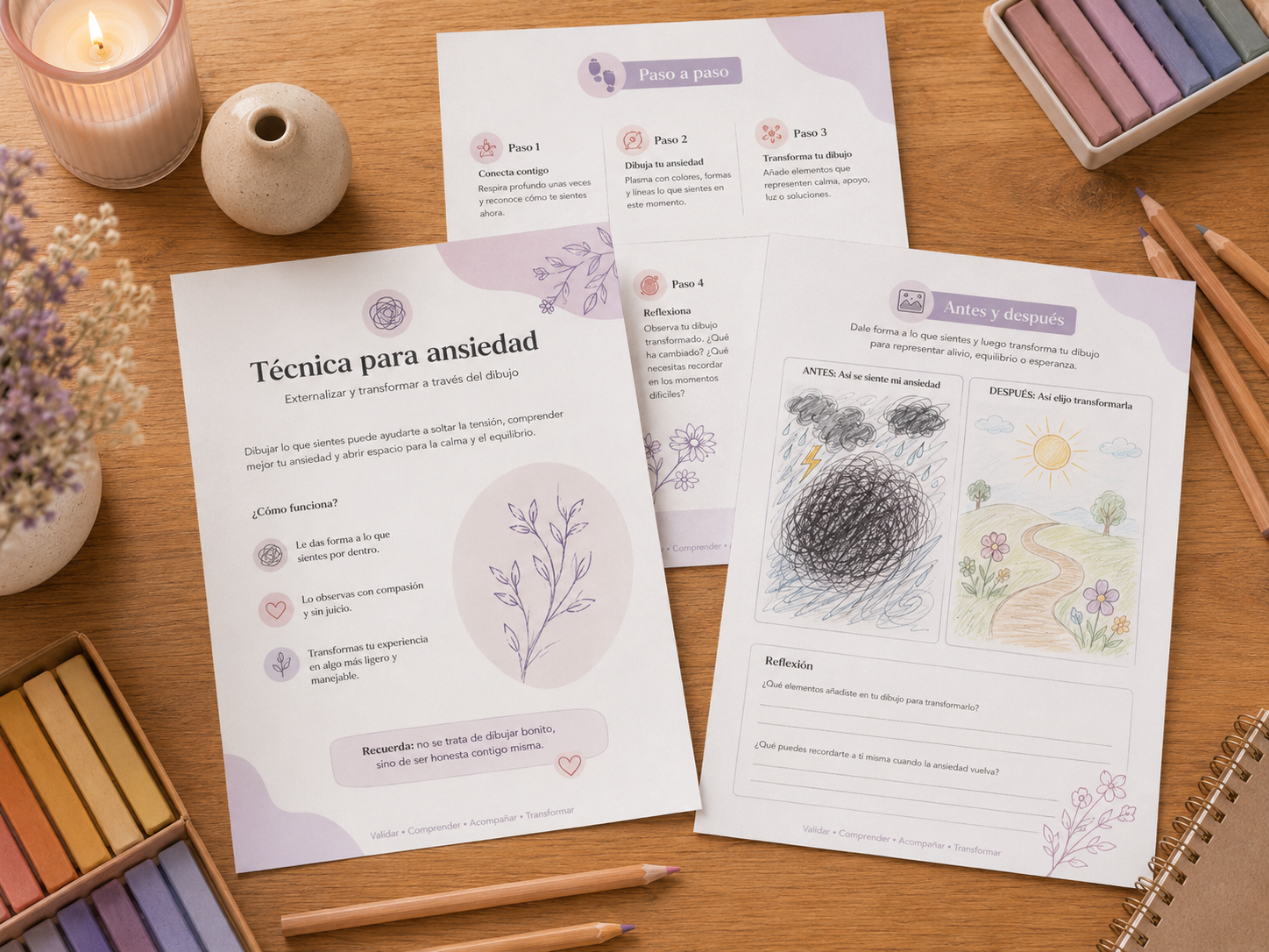 Técnica para ansiedad: externaliza lo que sientes y transforma a través del dibujo